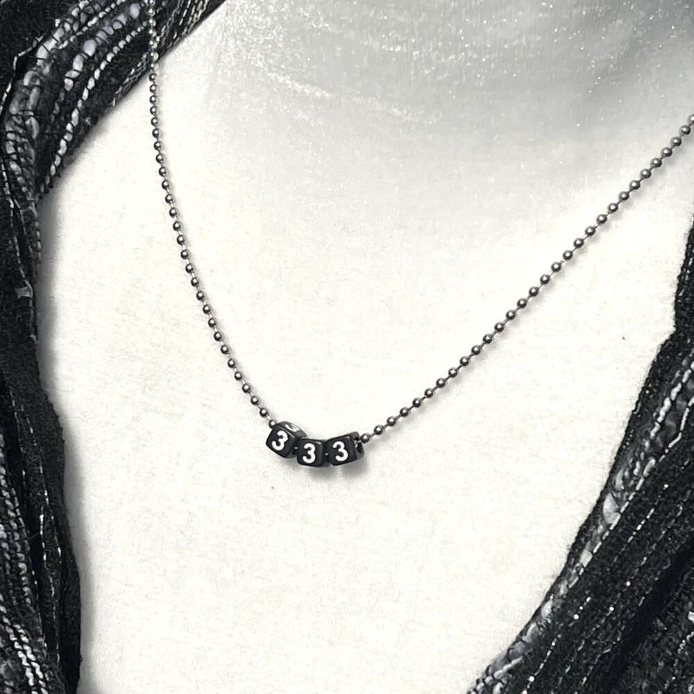 333 Ball Chain Necklace